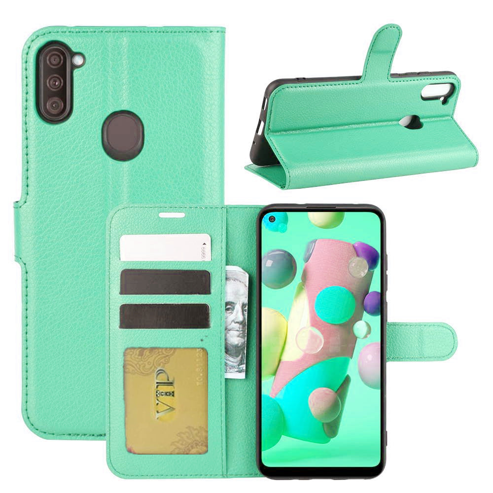 Leather Folio Wallet Case for Samsung Galaxy A11 Leather Folio Wallet Case for Samsung Galaxy A11